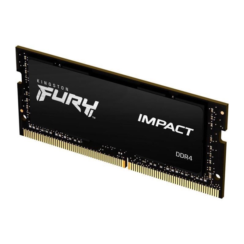 KINGSTON FURY Impact 16Go DDR4 (1x 16Go) RAM SODIMM 2666MHz CL15 (KF426S15IB1/16) - vue de trois quart