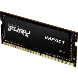 KINGSTON 8Go Fury Impact (1x 8Go) DDR4 SODIMM 2666MHz CL15 (KF426S15IB/8) - vue de trois quart