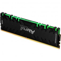 KINGSTON Fury Renegade RGB 8Go DDR4 (1x 8Go) RAM DIMM 3000MHz CL15 (KF430C15RBA/8) - vue de trois quart