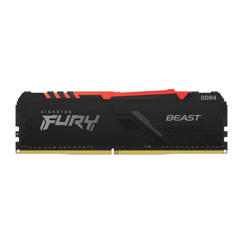 KINGSTON Fury Beast RGB 8Go DDR4 (1x 8Go) RAM DIMM 3200MHz CL16 (KF432C16BBA/8)
