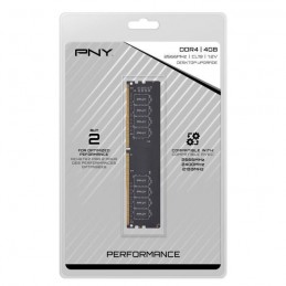 PNY 4Go DDR4 (1x 4Go) RAM DIMM 2666MHz CL19 (MD4GSD42666) - vue emballage
