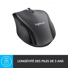 LOGITECH M705 Noir Souris Optique Sans Fil (910-001949) - vue longévité des piles