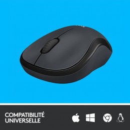 LOGITECH M220 Silent Gris et Noir Souris Sans Fil Silencieuse (910-004878) - vue compatibilité