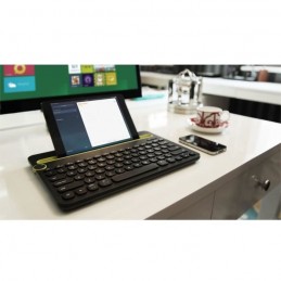 LOGITECH K480 Noir Clavier Bluetooth multidevice - AZERTY (920006352) - vue en situation