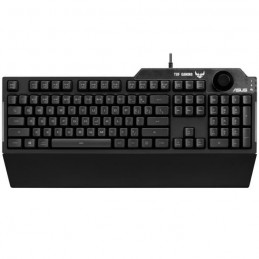 ASUS TUF K1 Noir RGB Clavier Gaming - Membrane - AZERTY (90MP01X0-BKFA00) - vue de dessus