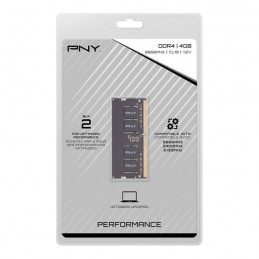 PNY 4Go DDR4 (1x 4Go) RAM SODIMM 2666MHz (MN4GSD42666) - vue emballage