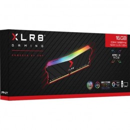 PNY XLR8 Gaming EPIC-X RGB 16Go DDR4 (1x 16Go) RAM DIMM 3200MHz CL16 (MD16GD4320016XRGB) - vue emballage