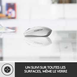 LOGITECH MX Anywhere 3 Gris Souris sans fil Ergonomique - Bluetooth - USB (910-005989) - vue de profil