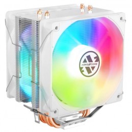 ABKONCORE T406W Spectrum Dual Blanc Ventirad CPU Intel - AMD (ABKO-CPUCOOLER-T406W-SPECTRUM) - vue de trois quart