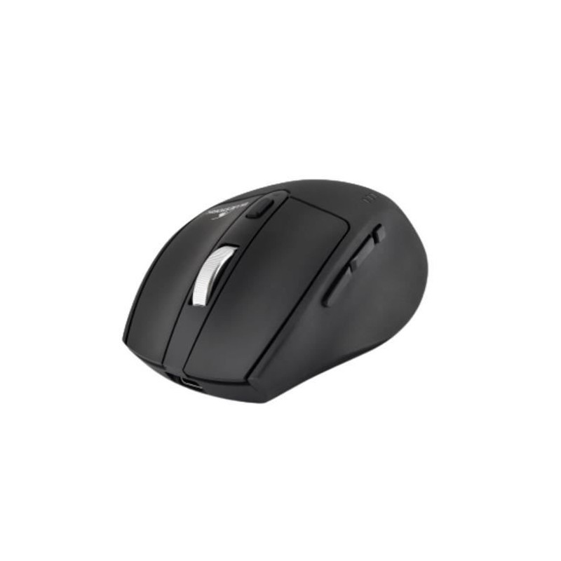 BLUESTORK MWLR2B Noir Souris sans fil Noir 2.4 GHz - 5 boutons - vue de trois quart