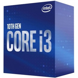 INTEL Core i3-10100F Processeur LGA-1200 - 4 coeurs - 3.6GHz - 4.3GHz - TDP 65W (BX8070110100F) - vue de trois quart