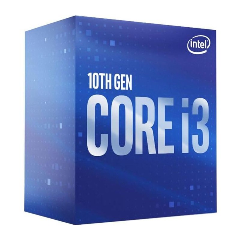 INTEL Core i3-10100 Processeur Socket LGA1200 jusqu'à 4.3GHz - 65W (BX8070110100)