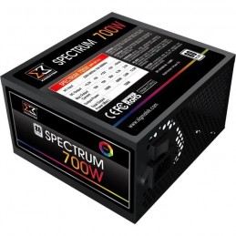 XIGMATEK Spectrum RGB Alimentation PC 700W ATX 80Plus White (EN44917) - vue de trois quart