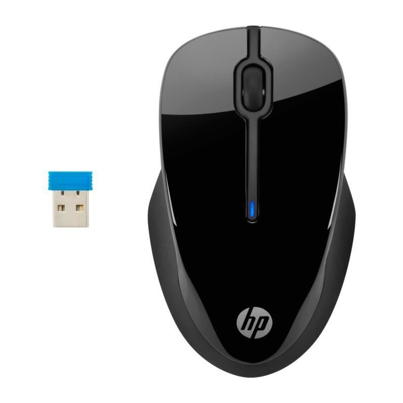 HP 250 Noir Souris sans fil - Récepteur USB (3FV67AA)