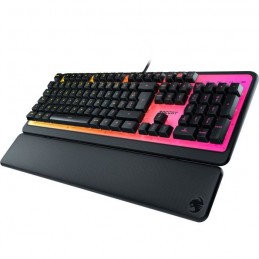 ROCCAT Magma Noir RGB Clavier PC Filaire USB Gamer - QWERTY US - vue de trois quart