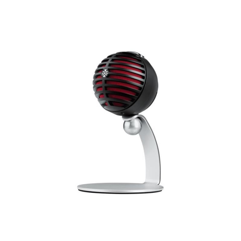 SHURE MV5-B-DIG Microphone numérique a condensateur pour podcast, compatible iOS, MAC et PC