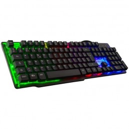 THE G-LAB KEYZ-NEON Clavier Gaming Filaire - 19 touches anti-ghosting - 12 raccourcis - AZERTY