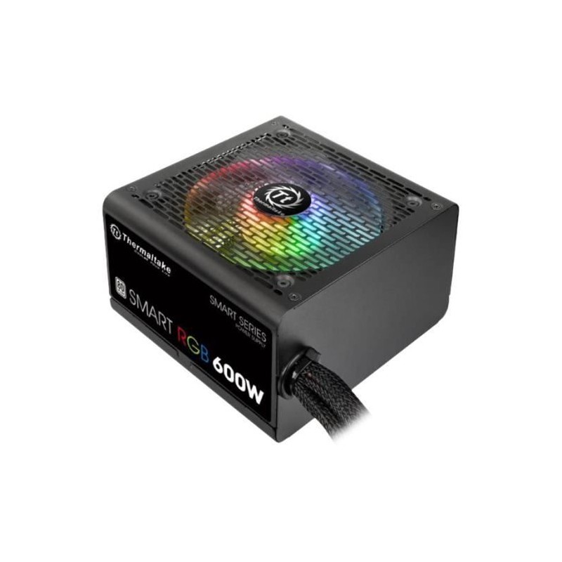 THERMALTAKE Smart RGB Alimentation PC ATX 600W - Certifiée 80Plus avec  Quadrimedia