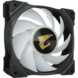 GIGABYTE A-RGB 120 Ventilateur boitier PC 120mm (GP-AR120RFAN) - vue de trois quart OFF