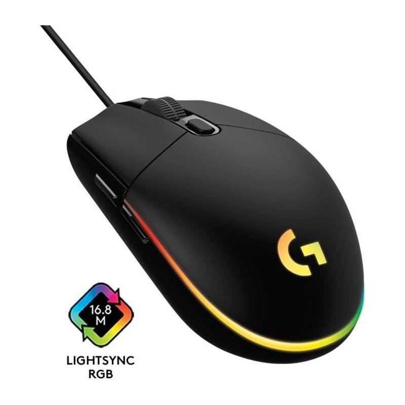 LOGITECH G203 Noir LIGHTSYNC RGB Souris gamer filaire USB (910-005796) LOGITECH G203 Noir LIGHTSYNC RGB Souris gamer filaire USB (910-005796)