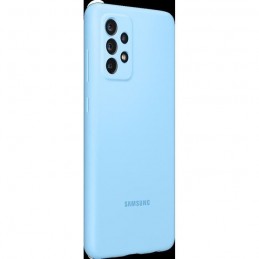 SAMSUNG Coque Silicone Bleu pour Smartphone Samsung Galaxy A72 - vue de dos trois quart