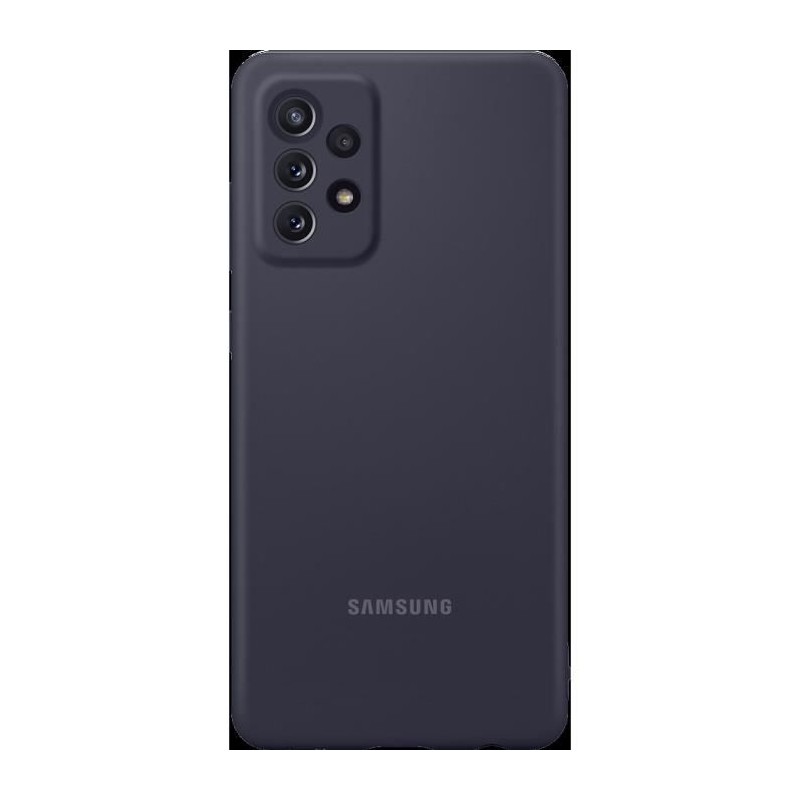 SAMSUNG Coque Silicone Noir pour Smartphone Samsung Galaxy A72 - vue de dos en situation