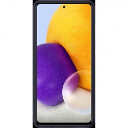 SAMSUNG Coque Silicone Noir pour Smartphone Samsung Galaxy A72 - vue de face en situation