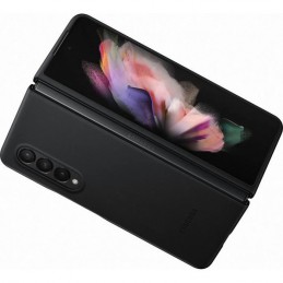 SAMSUNG Coque en cuir Noir pour Smartphone Samsung Z Fold3