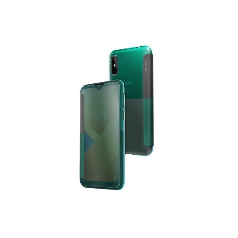 WIKO Etui Folio Vert pour smartphone Wiko Y81 - Easy Bleen
