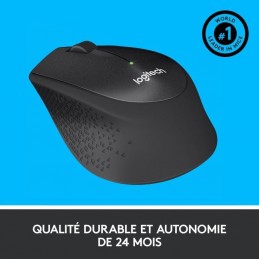 LOGITECH M330 Silent Plus Noir- Souris silencieuse sans fil (910-004909) - vue qualité