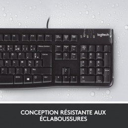 LOGITECH MK120 Noir Pack clavier et souris filaire - AZERTY (920-002539) - vue résistance