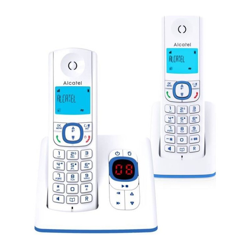 ALCATEL F530 Voice Duo bleu Téléphone sans fil avec répondeur