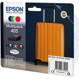 EPSON 405 Ultra Ink Pack de 4 Cartouches d'encre (C13T05G64010) pour WorkForce WF-7830, 7840, WorkForce Pro WF-3820, 3825 -