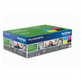 BROTHER TN-243 Pack Toner laser BK/C/M/Y authentique (TN-243CMYK) pour DCP-L3510, MFC-L3770 - vue emballage