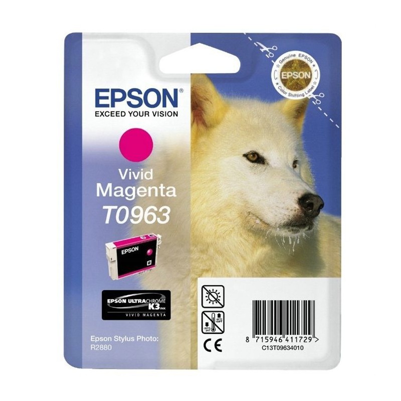 EPSON T0963 Magenta Loup Cartouche d'encre Stylus Photo R2880 (C13T09634010)