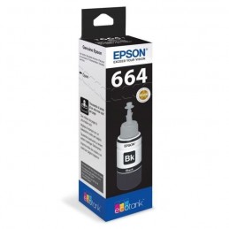 EPSON T6641 Noir Ecotank Bouteille d'encre 70ml (C13T664140) pour ET-2500, ET-4550 - vue emballage