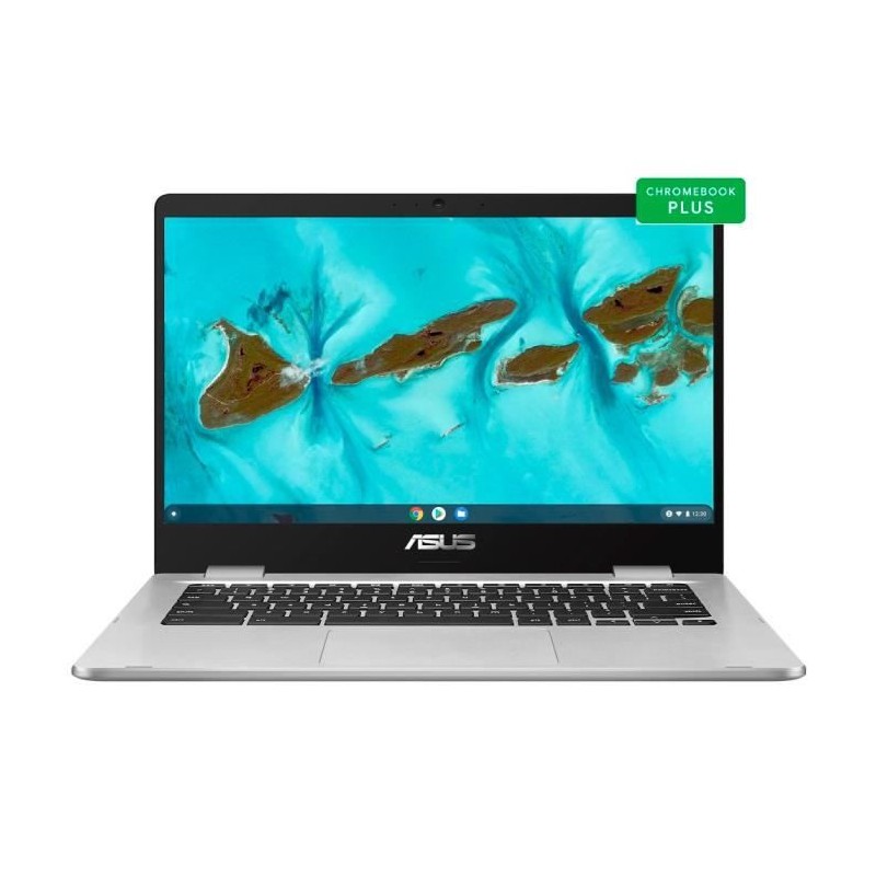 ASUS Chromebook C424MA-BV0131 PC Portable 14'' HD - Celeron N4020 - RAM 4Go - SSD 64Go - Chrome OS - AZERTY - vue de face
