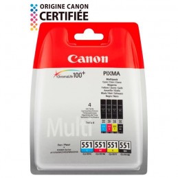 CANON CLI-551 Pack Cartouche d'encre (6509B008) pour PiXMA iP8750, MG7550, MX925 - vue emballage