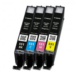 CANON CLI-551 Pack Cartouche d'encre (6509B008) pour PiXMA iP8750, MG7550, MX925