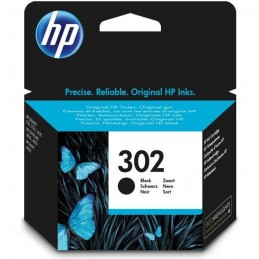 HP 302 Noir Cartouche d'encre authentique (F6U66AE) pour DeskJet 2130, 3630 et HP OfficeJet 3830