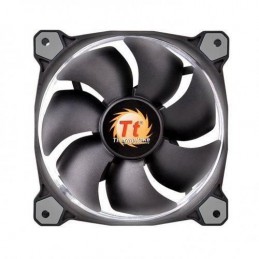 THERMALTAKE Riing 12 White Edition Ventilateur boitier PC 120mm (CL-F038-PL12WT-A) - vue de face