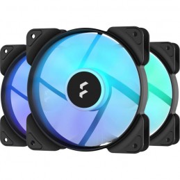 FRACTAL DESIGN Aspect 12 RGB PWM Black Frame Ventilateur boitier PC 120mm - Pack de 3 (FD-F-AS1-1207)