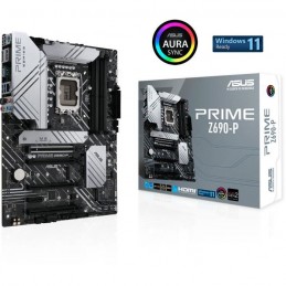 ASUS PRIME Z690-P WIFI D4 Carte mère ATX Socket LGA 1700 - DDR4 (90MB18N0-M0EAY0) - vue AURA