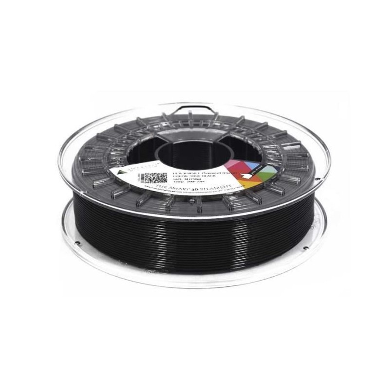 SMARTFIL Filament PLA Imprimante 3D - 1.75mm - Noir - 750g