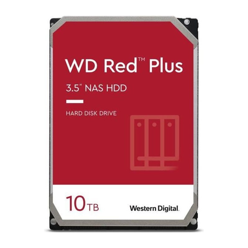 WESTERN DIGITAL 10To WD Red™ Plus NAS HDD 3.5'' SATA 6Gbs 7200 rpm (WD101EFBX)