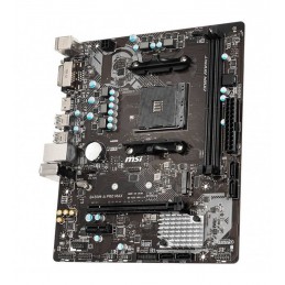 MSI B450M-A PRO MAX Carte mere Micro-ATX Socket AM4 DDR4 DVI - HDMI - vue de trois quart