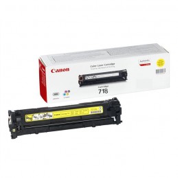 CANON 718Y Jaune Toner Laser (2900 pages) authentique pour i-SENSYS LBP7200, MFC8350