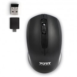 PORT DESIGNS Sac a dos Noir pour PC Portable 15.6'' + Souris Sans Fil USB - vue souris