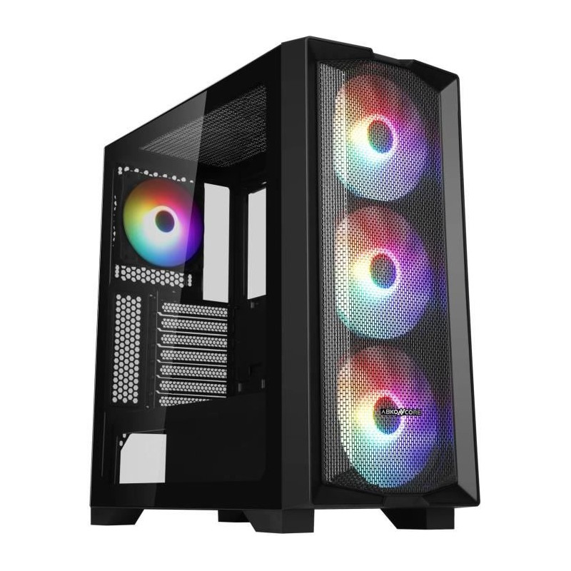 ABKONCORE H450X Noir Boitier PC Moyen tour ATX (ABKO-H-450X-G)