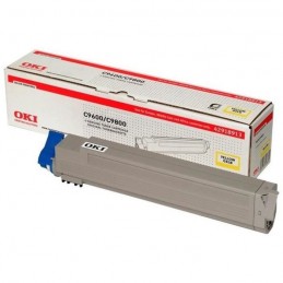 OKI 42918913 Jaune Toner laser (15000 pages) authentique pour C9600, C9650, C9800, C9850